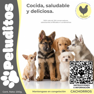Pollito para cachorros en presentación de 200g